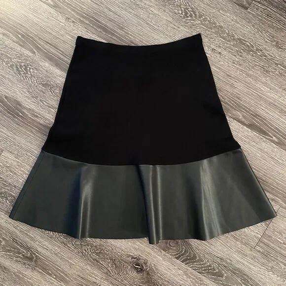 【in a row】Millano leather skirt Zipper Detail Leather Midi Skirt | Karen Millen